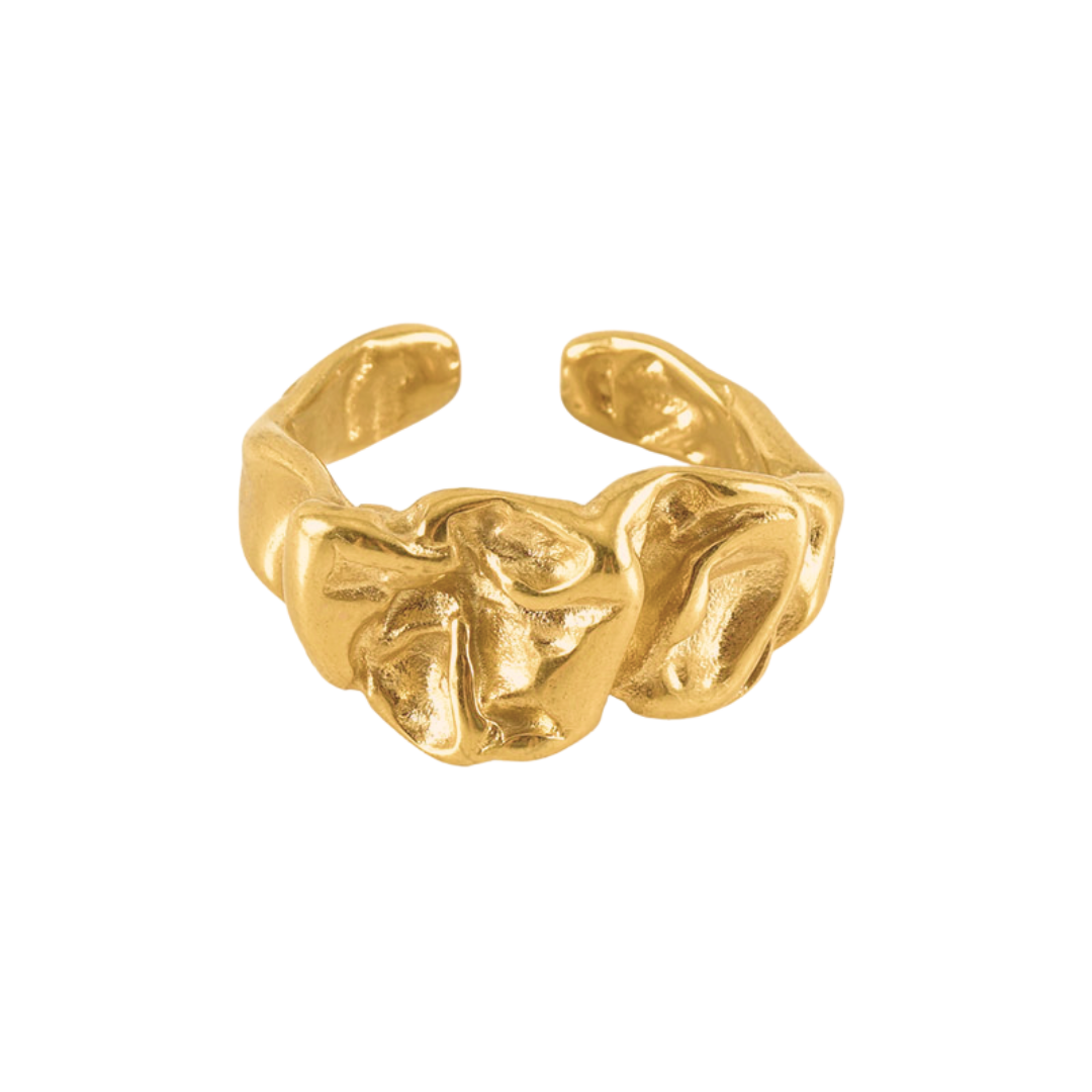 anillo dorado joyeria bisuteria waterproof acero aceroinoxidable oro regulable arenaroja singularu SINGULARU El corte ingles Apodemia bijou brigitte san saru sansarushop agatha paris tiffany CREU creushop vidal y vidal acus acuscomplementos mariadosases arena roja lepetitemarie tous parfois pandora elcorteingles asos