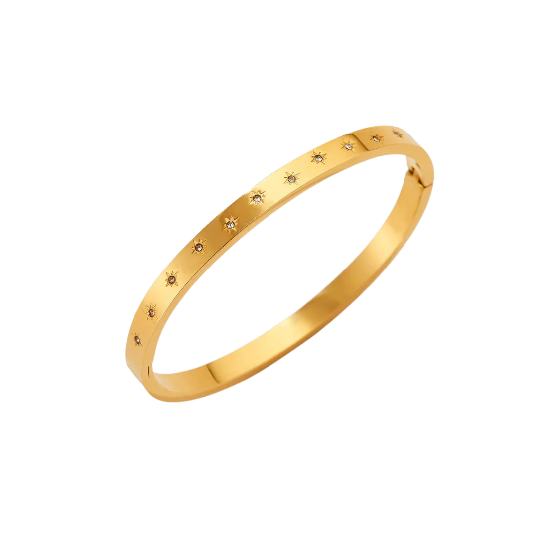brazalete pulsera dorada oro acero aceroinoxidable resistente agua joyas elegantes arenaroja singularu SINGULARU El corte ingles Apodemia bijou brigitte san saru sansarushop agatha paris tiffany CREU creushop vidal y vidal acus acuscomplementos mariadosases arena roja lepetitemarie tous parfois pandora elcorteingles asos pd paola bylia aleyole verano suarez aristocrazy susmies bylia